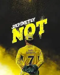 DHONI STICKER